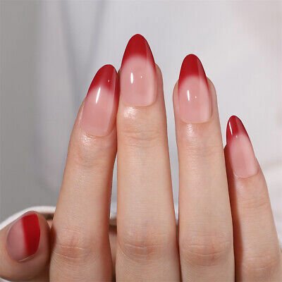 Red Carpet Jewel-Toned Gradient Nails